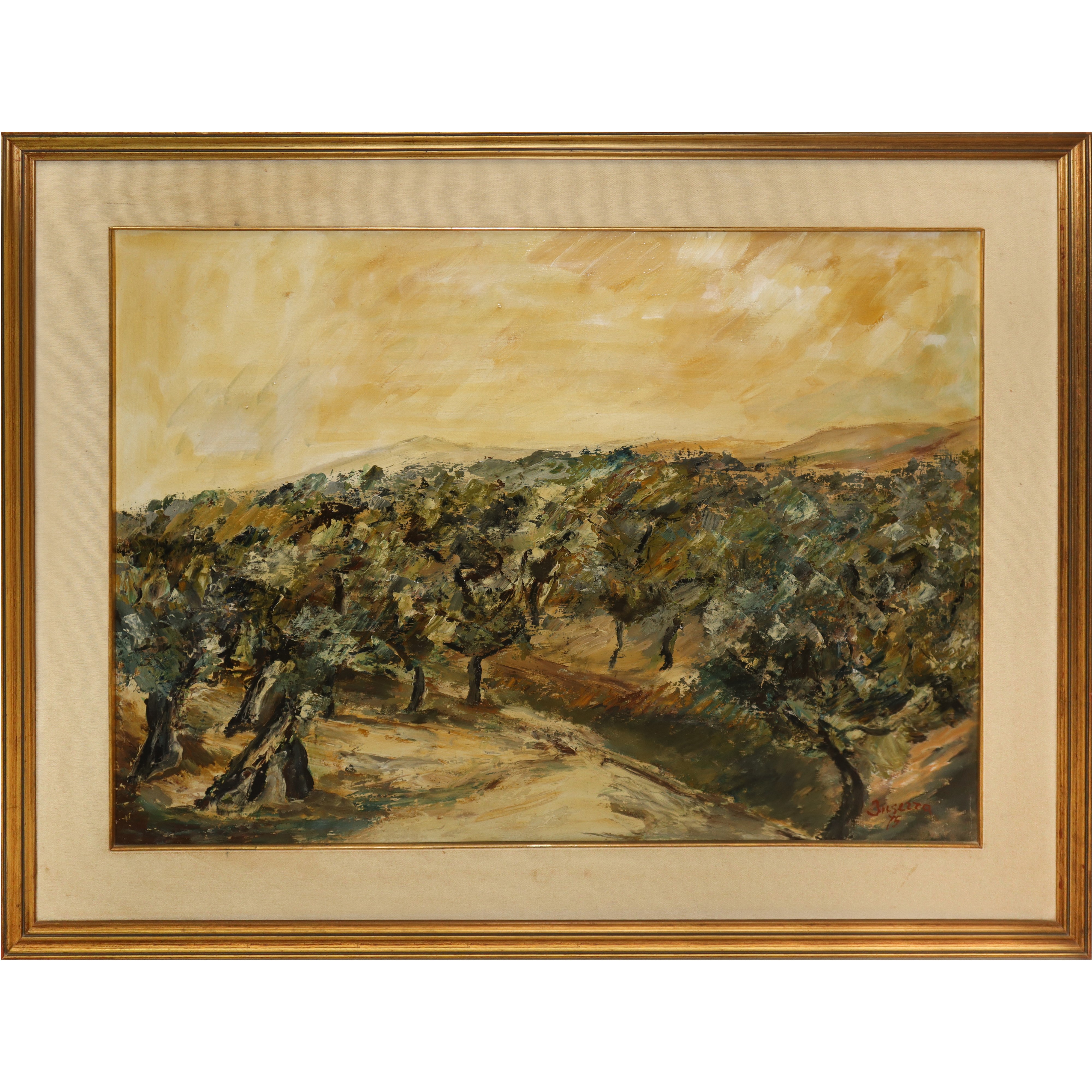 Paesaggio con alberi