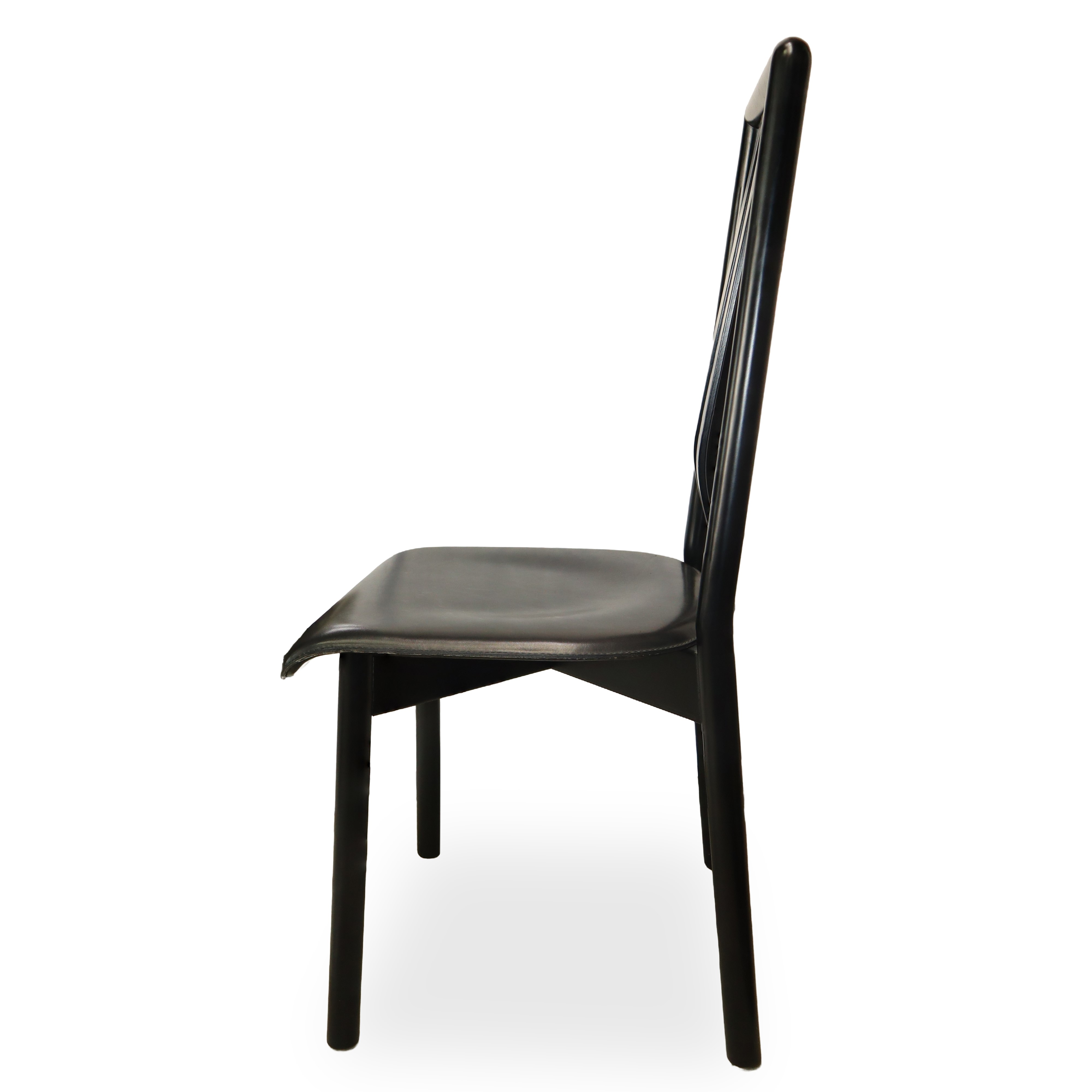 Tavolo e 6 sedie, tavolo con piano in vetro e struttura in metallo nero