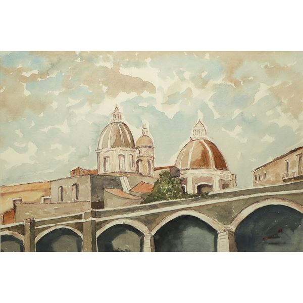 Lorenzo Inserra - Arches of the Marina and Dome of the Cathedral of Catania