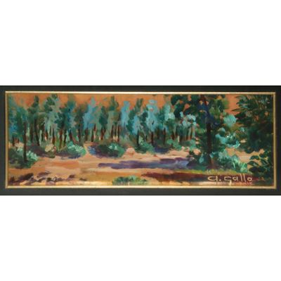Alberi - olio su rame