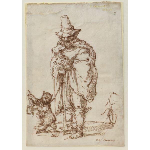 Pietro Paolo Palmieri - Beggar with cat