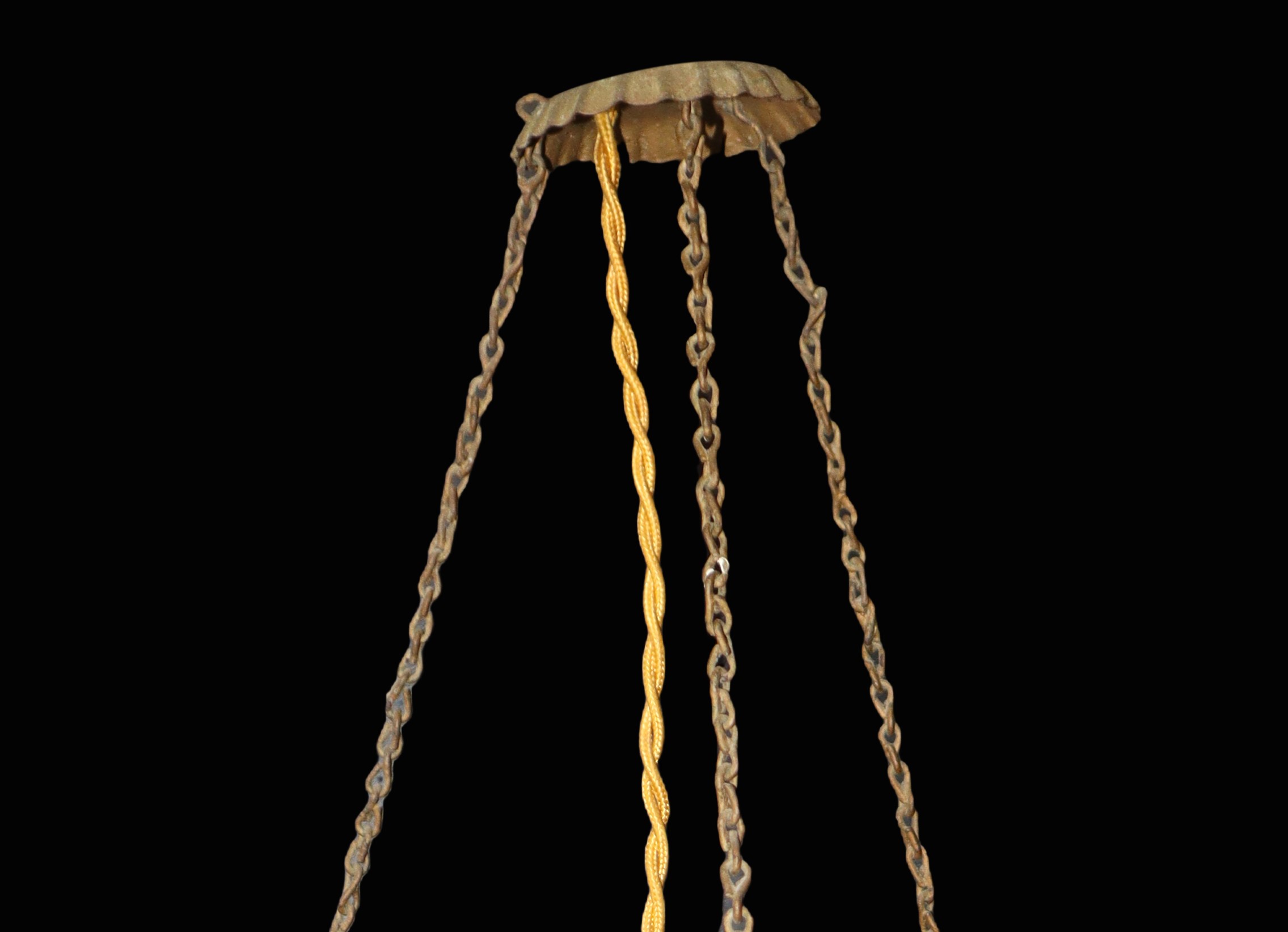 Sospensione in vetro di Murano soffiato a mano portacandela