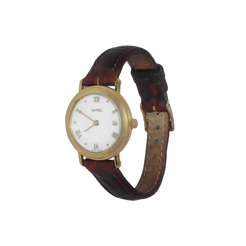 Eberhard & Co Suisse - Orologio da Donna in Oro con Cinturino in Pelle