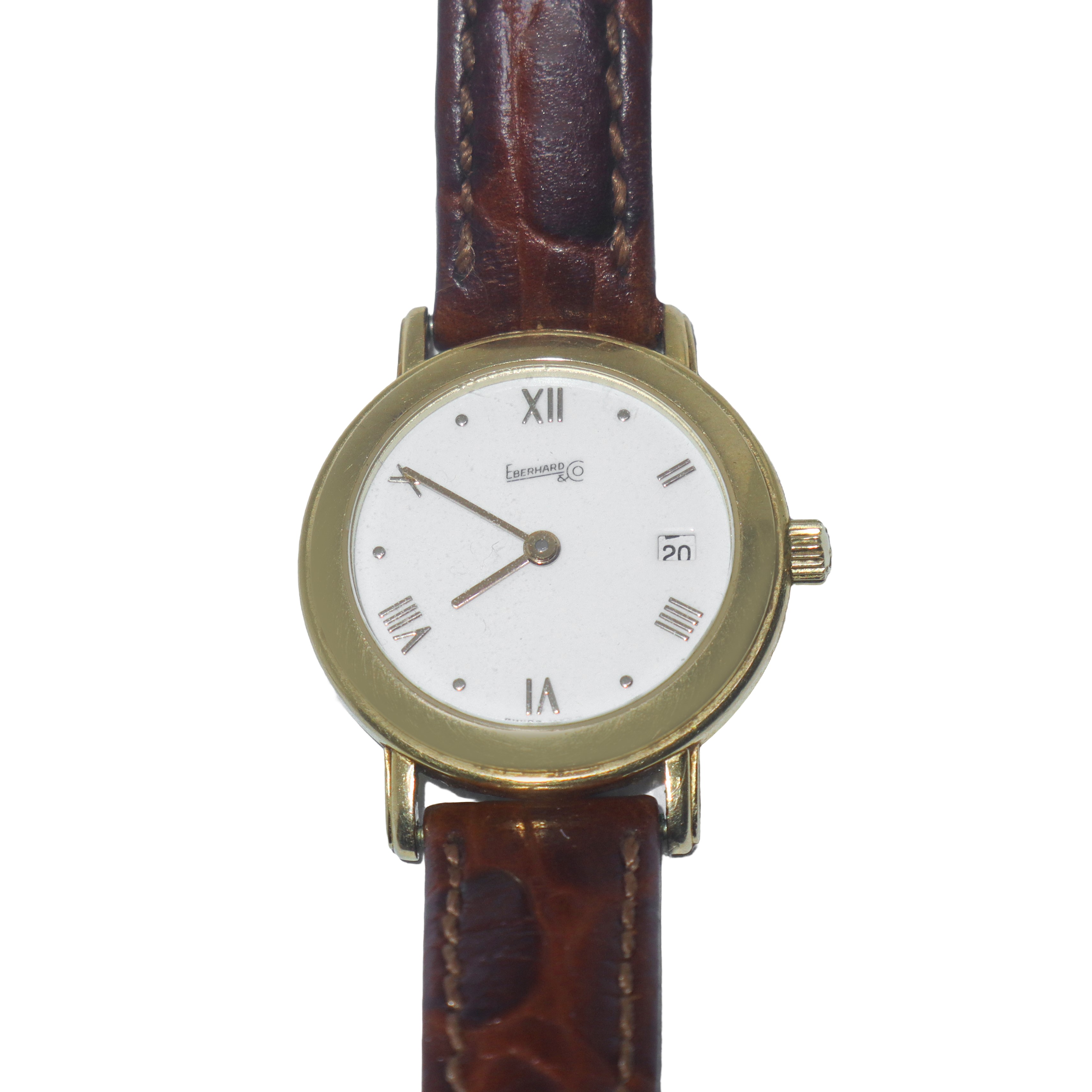 Eberhard & Co Suisse - Orologio da Donna in Oro con Cinturino in Pelle