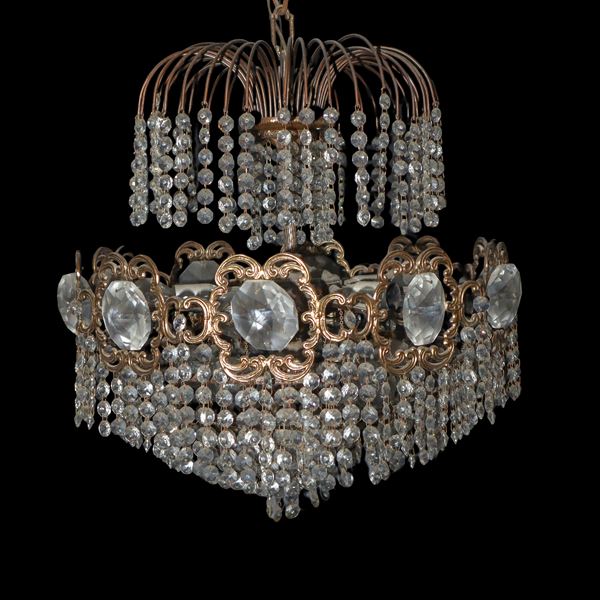 10-light chandelier with sparklers
