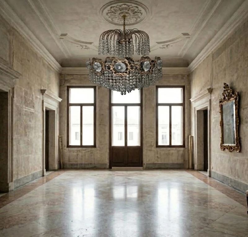 Lampadario con brindoli a 10 luci