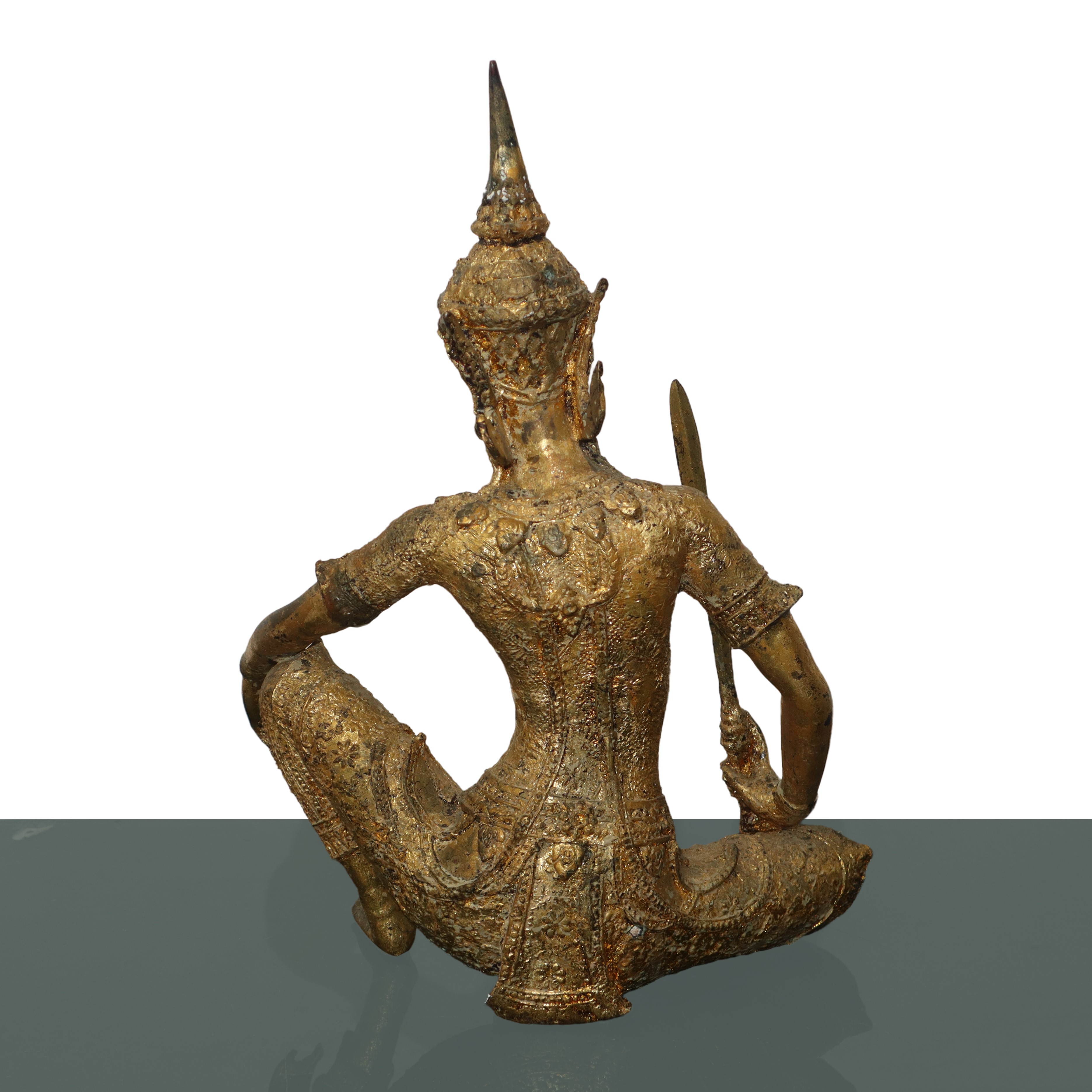 Guardiano guerriero thailandese, bronzo dorato (XX secolo)