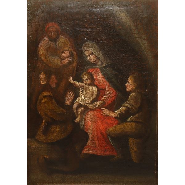 Nativity with adoration of the shepherds