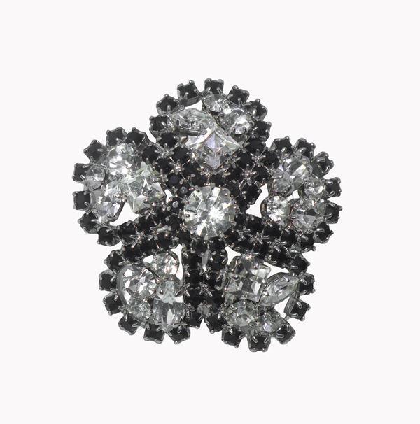 Christian Dior - Spilla Dior a forma di fiore con cristalli Swarovski