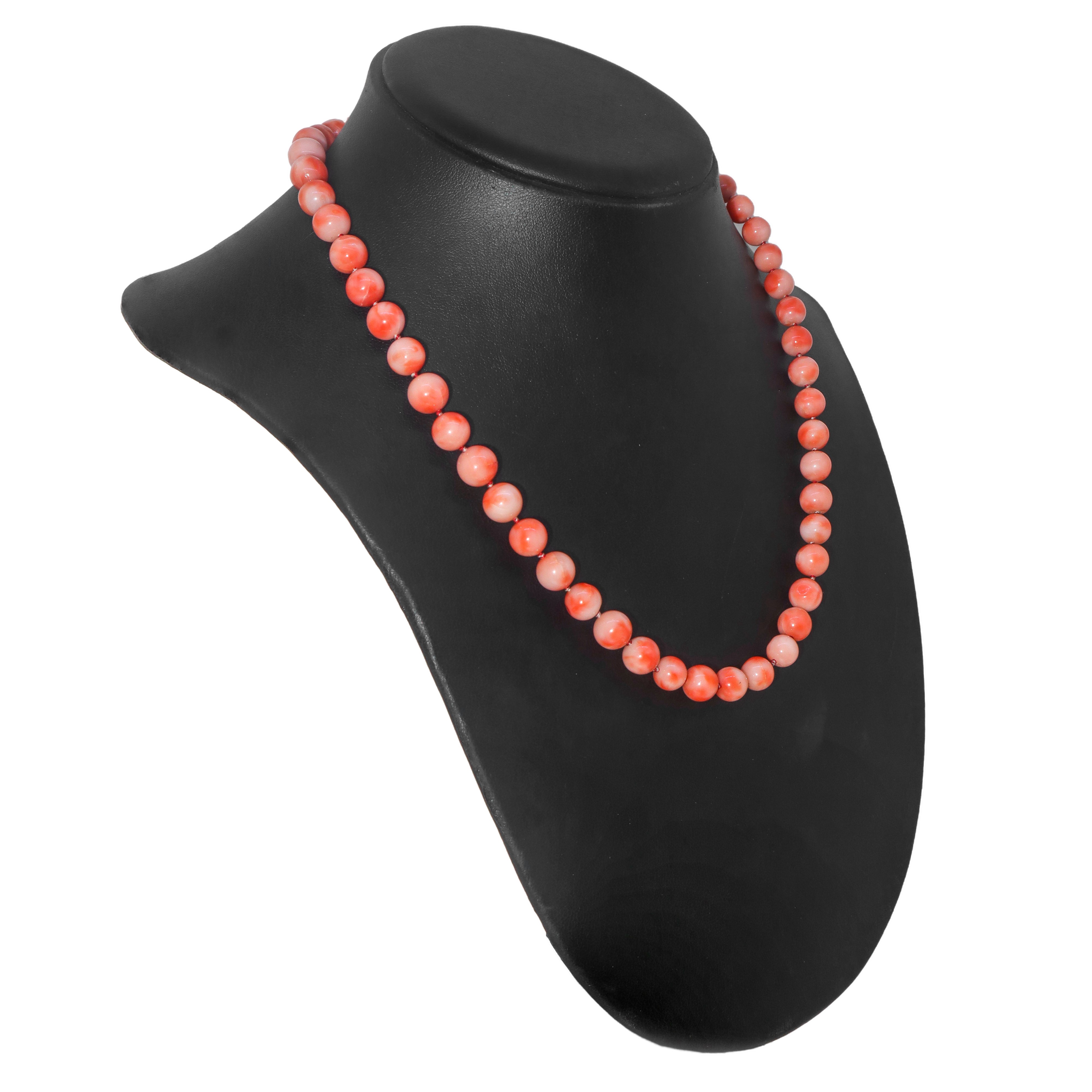Collana in corallo rosa