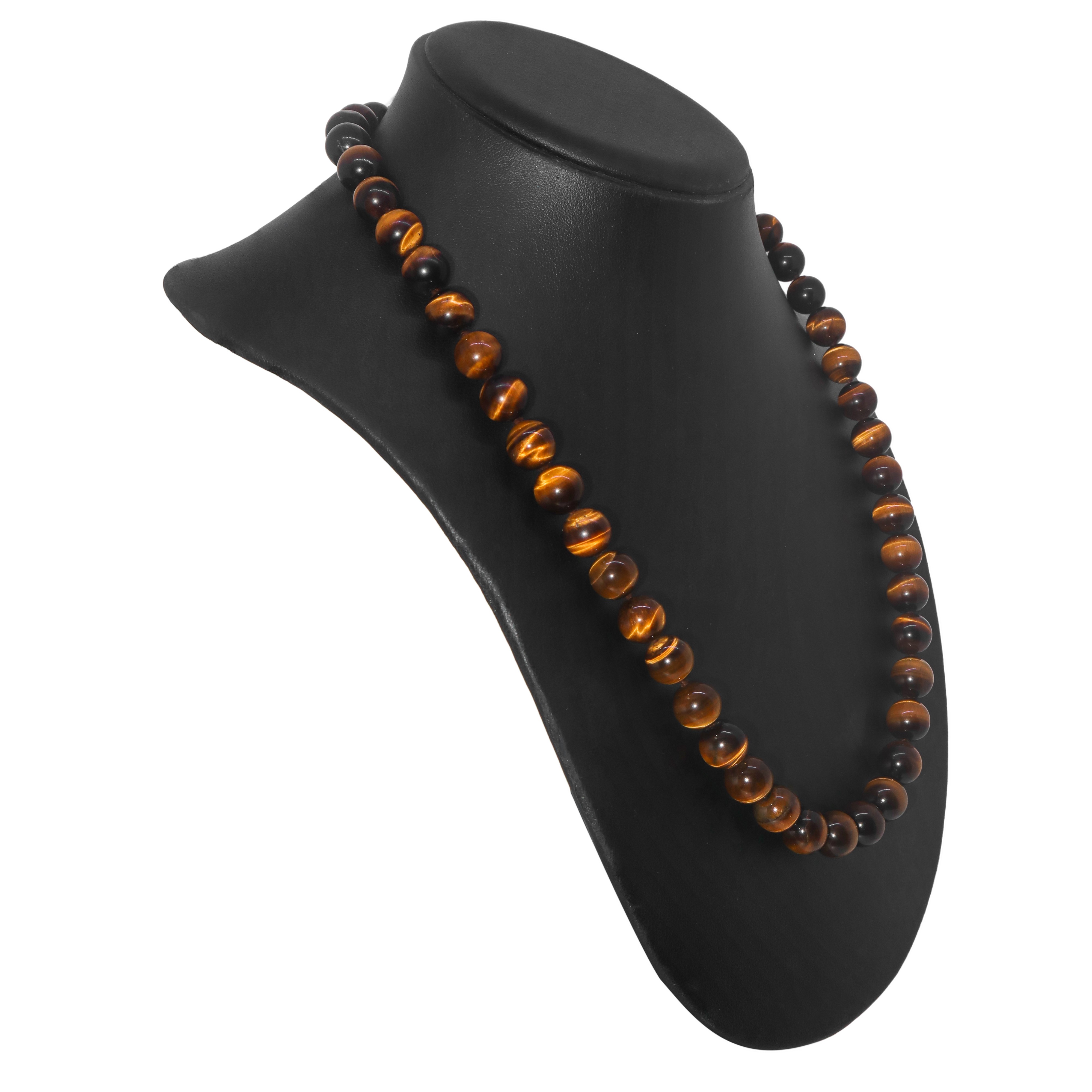 Collana con pietre "occhio di tigre"