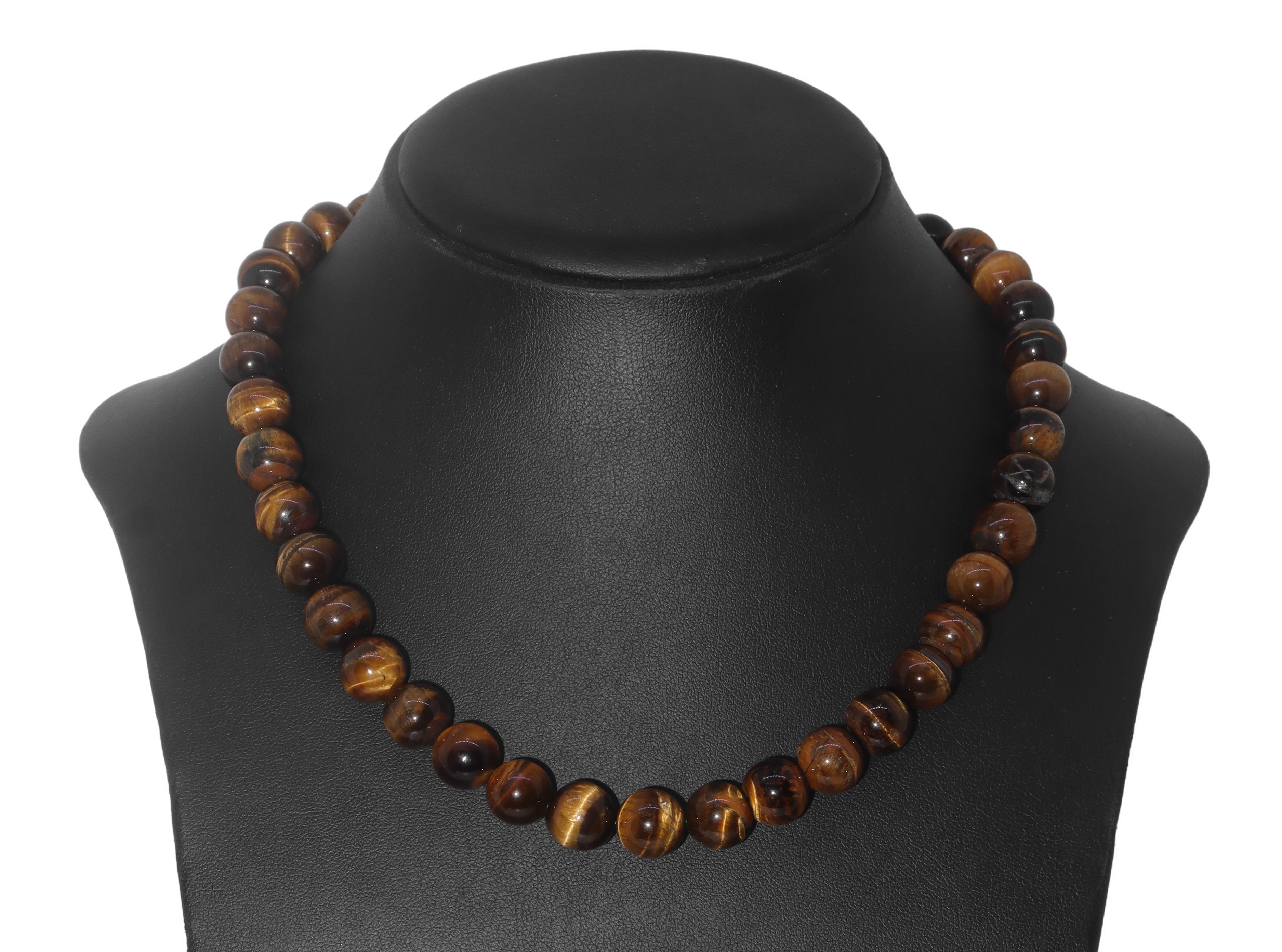 Collana con pietre "occhio di tigre"