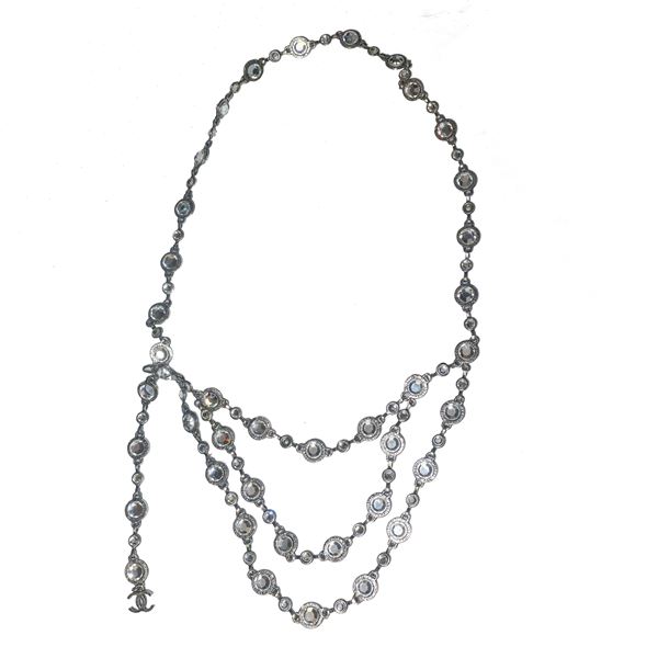 Chanel : Necklace with multi-strand crystals  - Auction Jewelry, Luxory & Accesories - Casa d'aste La Rosa