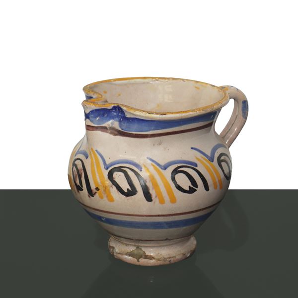 Polychrome majolica canne from Caltagirone