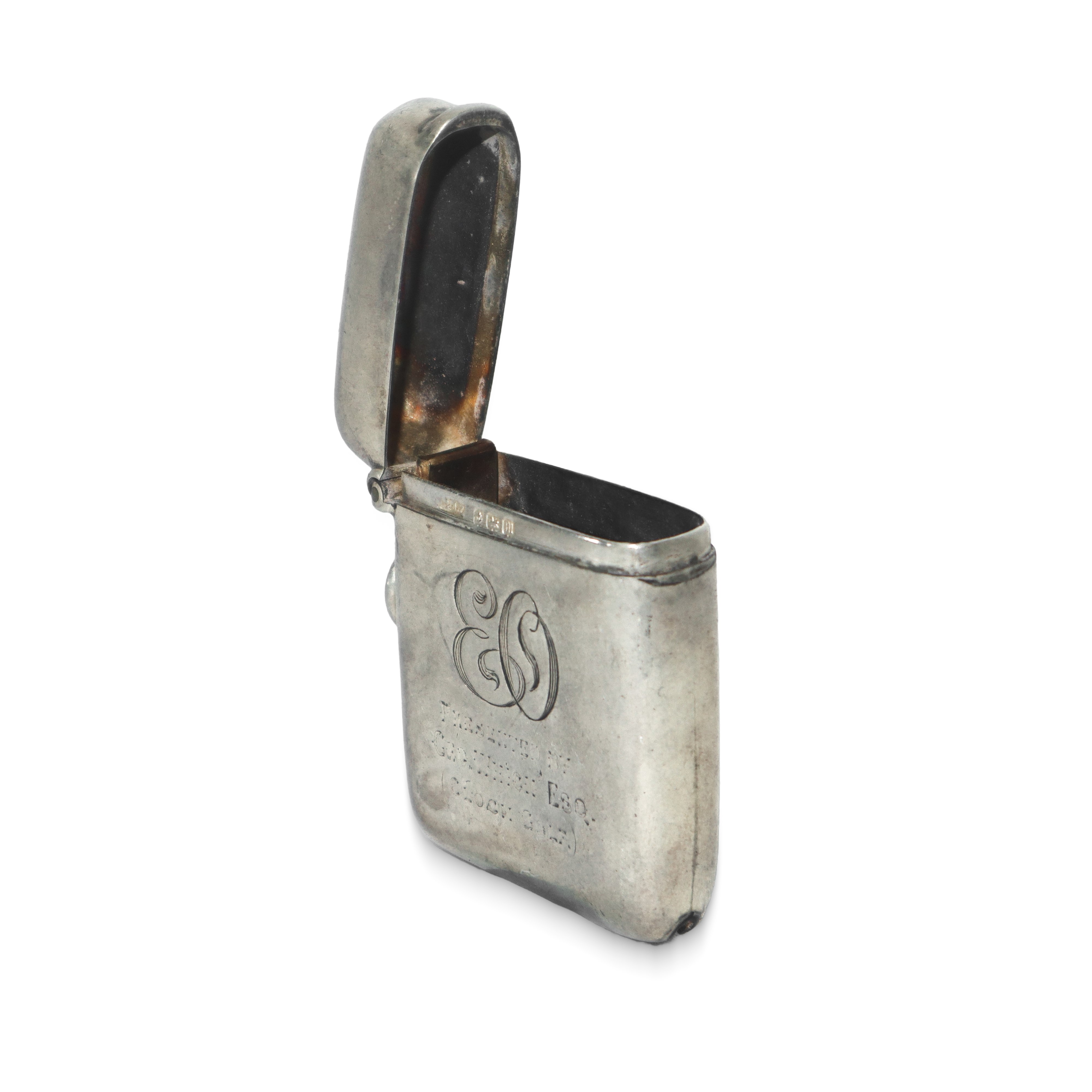 Quattro portafiammiferi in argento Inghilterra