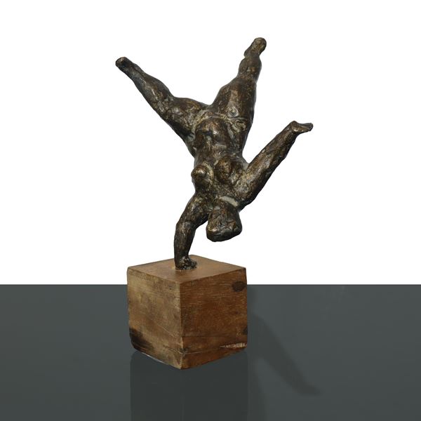 Domenico Maria (Mim&#236;) Lazzaro - Bronze statue Mimi Maria Lazzaro