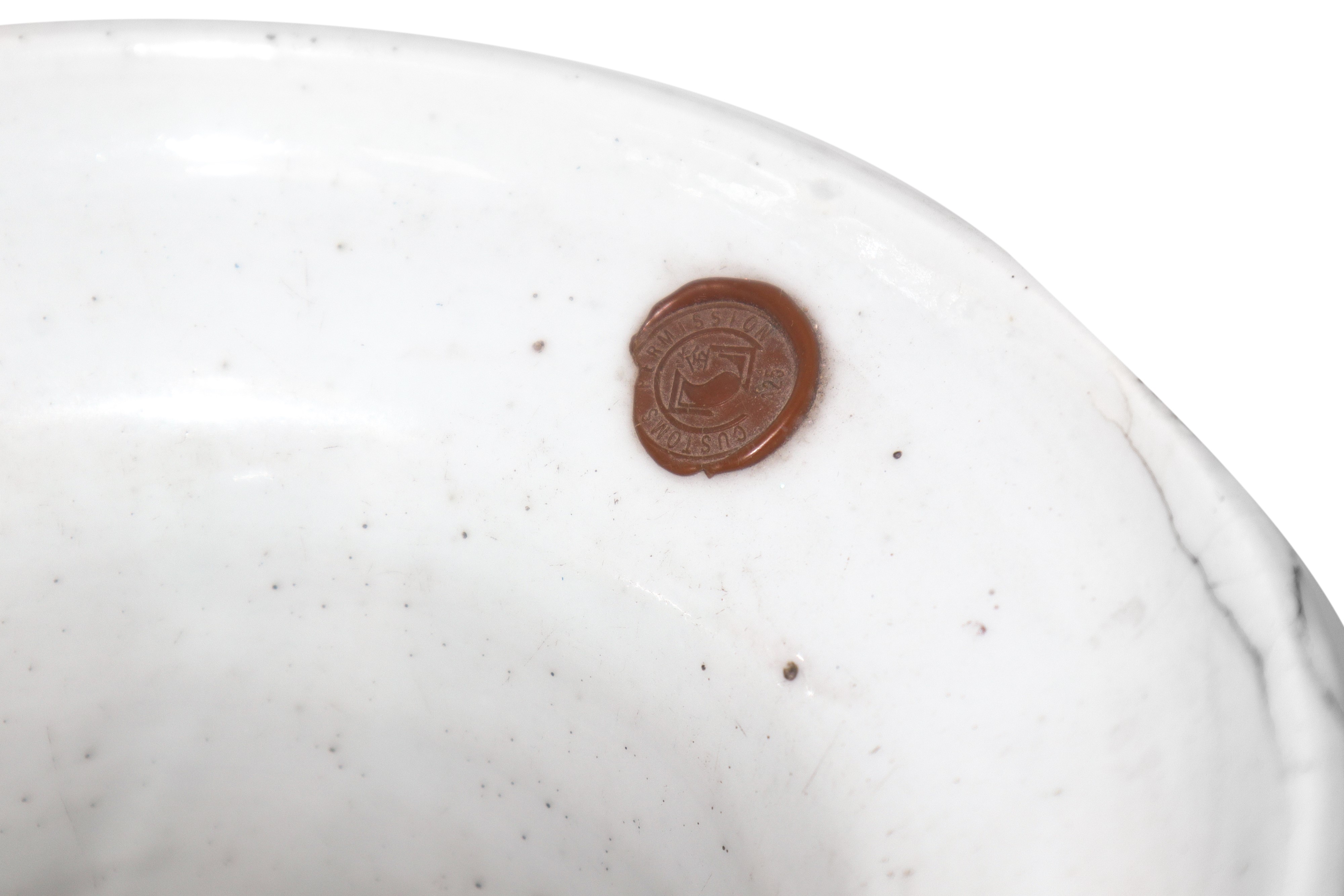 Grande Vaso Cinese Dinastia Qing 1821/1850 Blu e Bianco