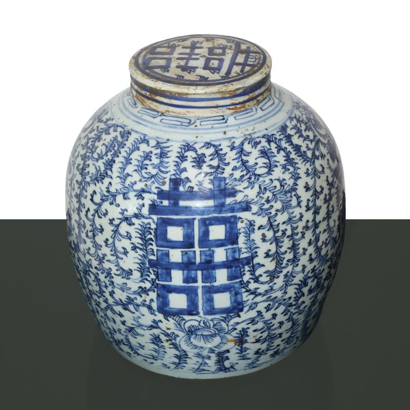 Poutiche Dinastia Qing Blu e Bianca 1821/1850