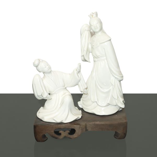 Chinese white porcelain figurines