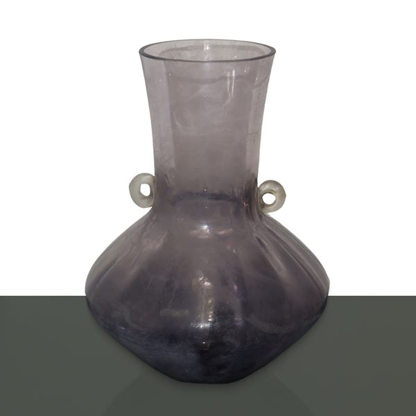 Seguso Murano - Murano glass vase, ice effect 