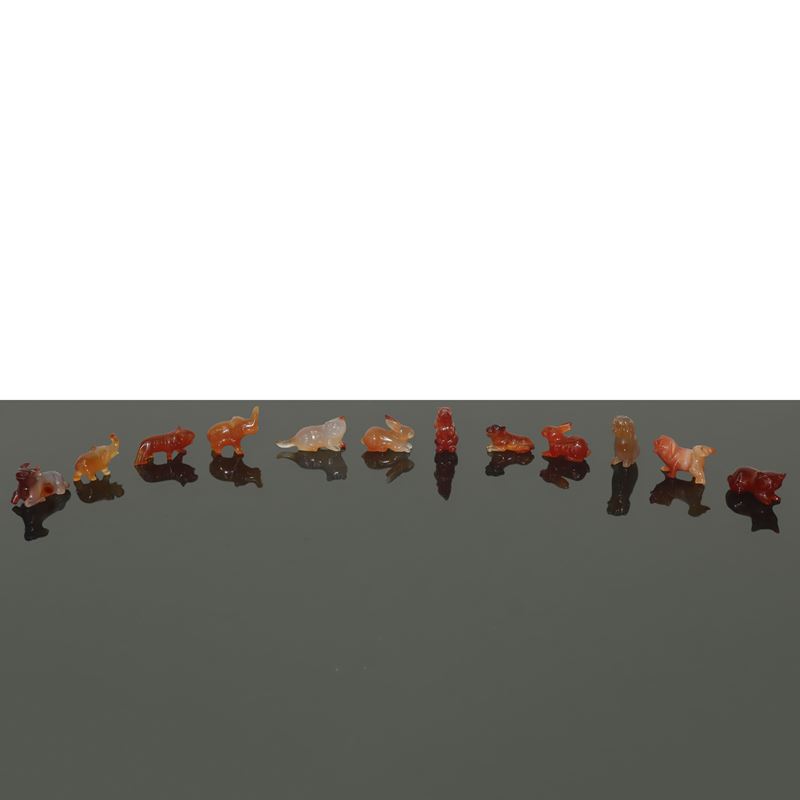 Dodici Animaletti in Corniola