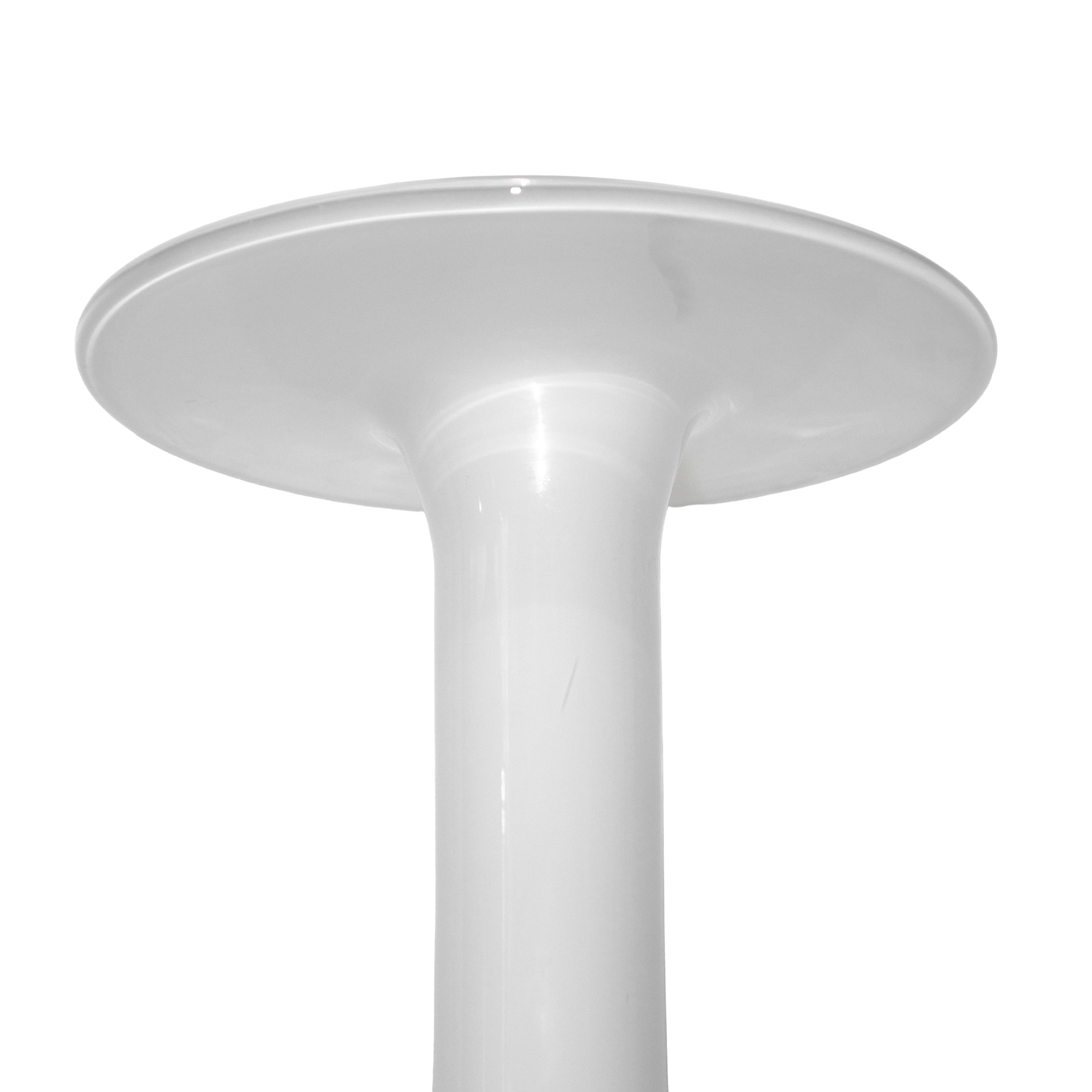 Vaso in vetro Lattimo vintage a stelo lungo
