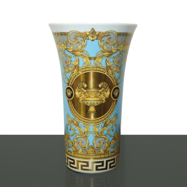 Versace  per Rosenthal - Prestige Gala Le Bleu vase