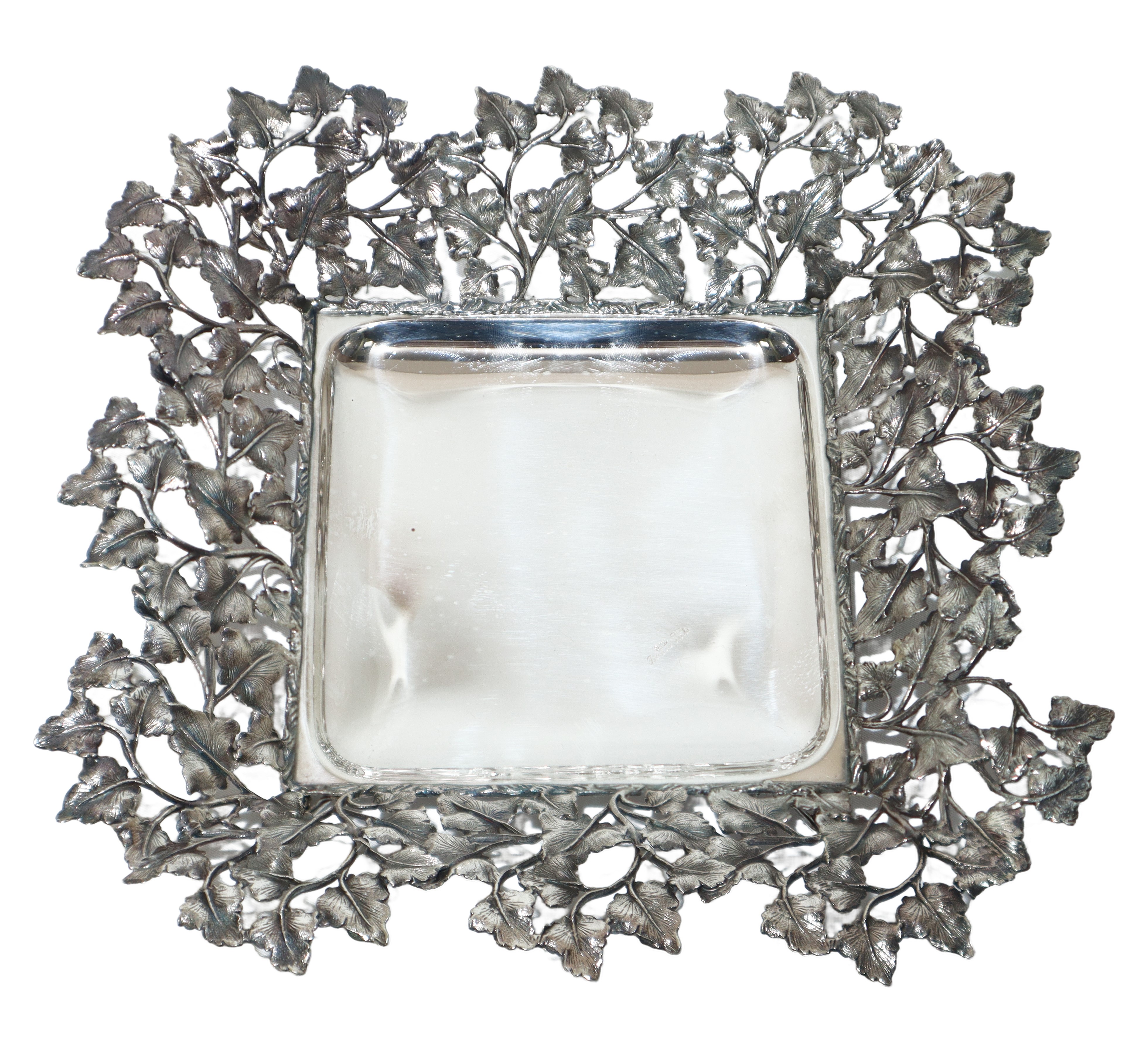 Porta dolci in argento 925 di forma quadrata Osvaldo Benvenuti