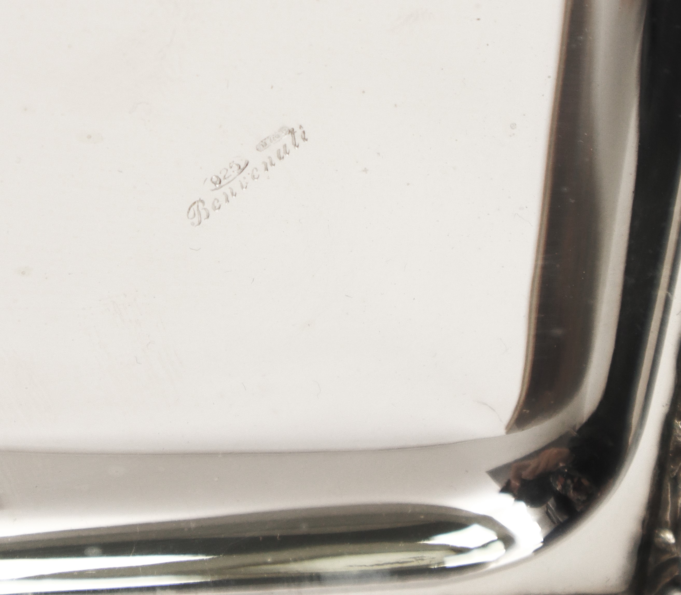 Porta dolci in argento 925 di forma quadrata Osvaldo Benvenuti