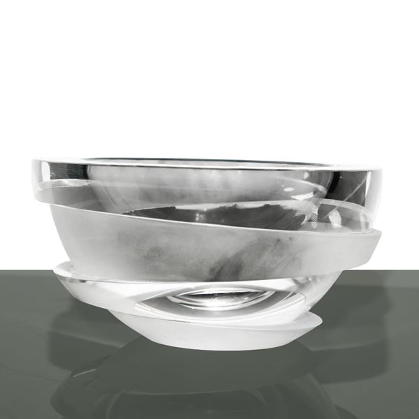 Rosenthal - Heavy glass bowl with satin finish