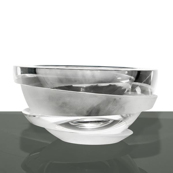 Rosenthal - Heavy glass bowl with satin finishes