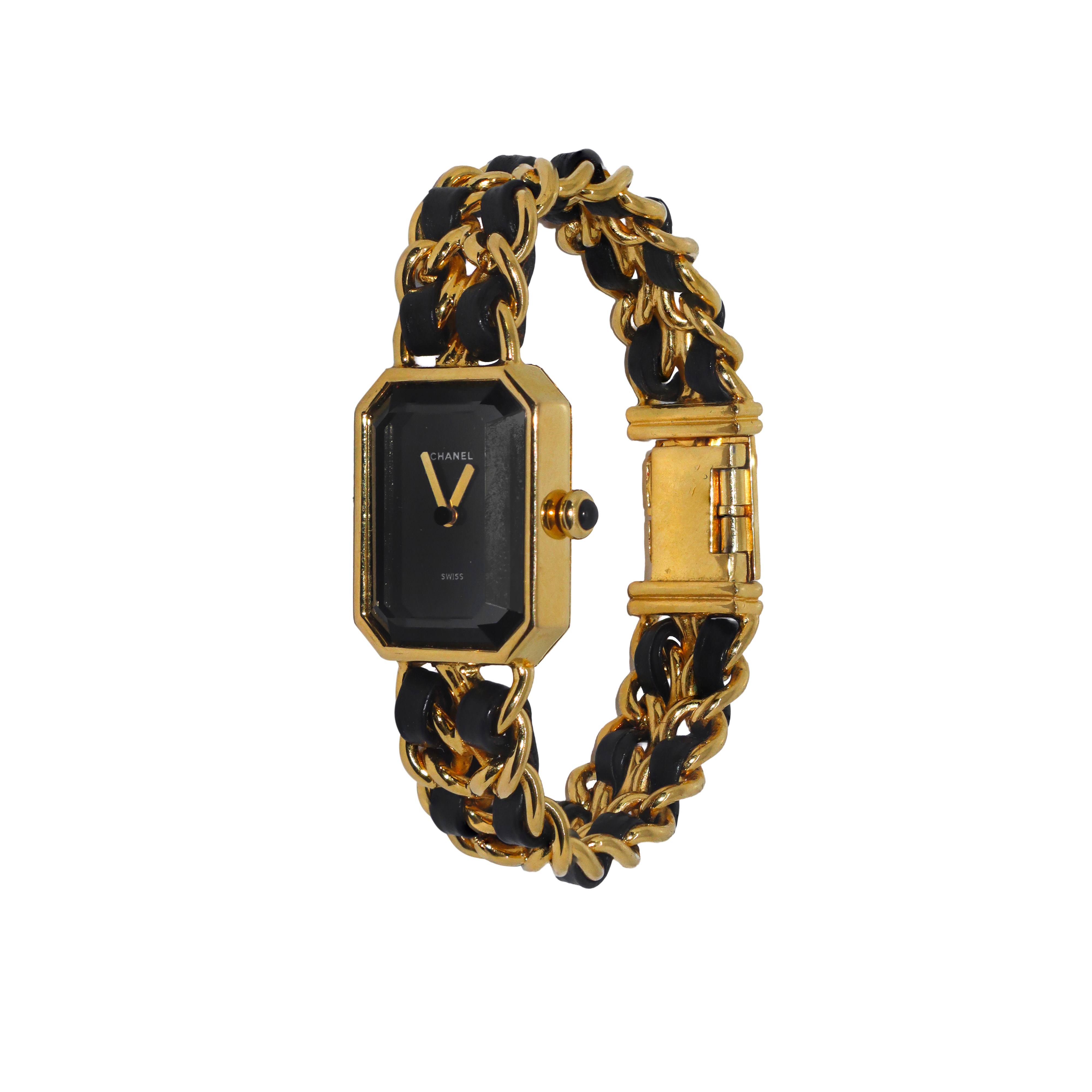 Chanel - Orologio Premiere in maglia dorata placcato oro, 1987