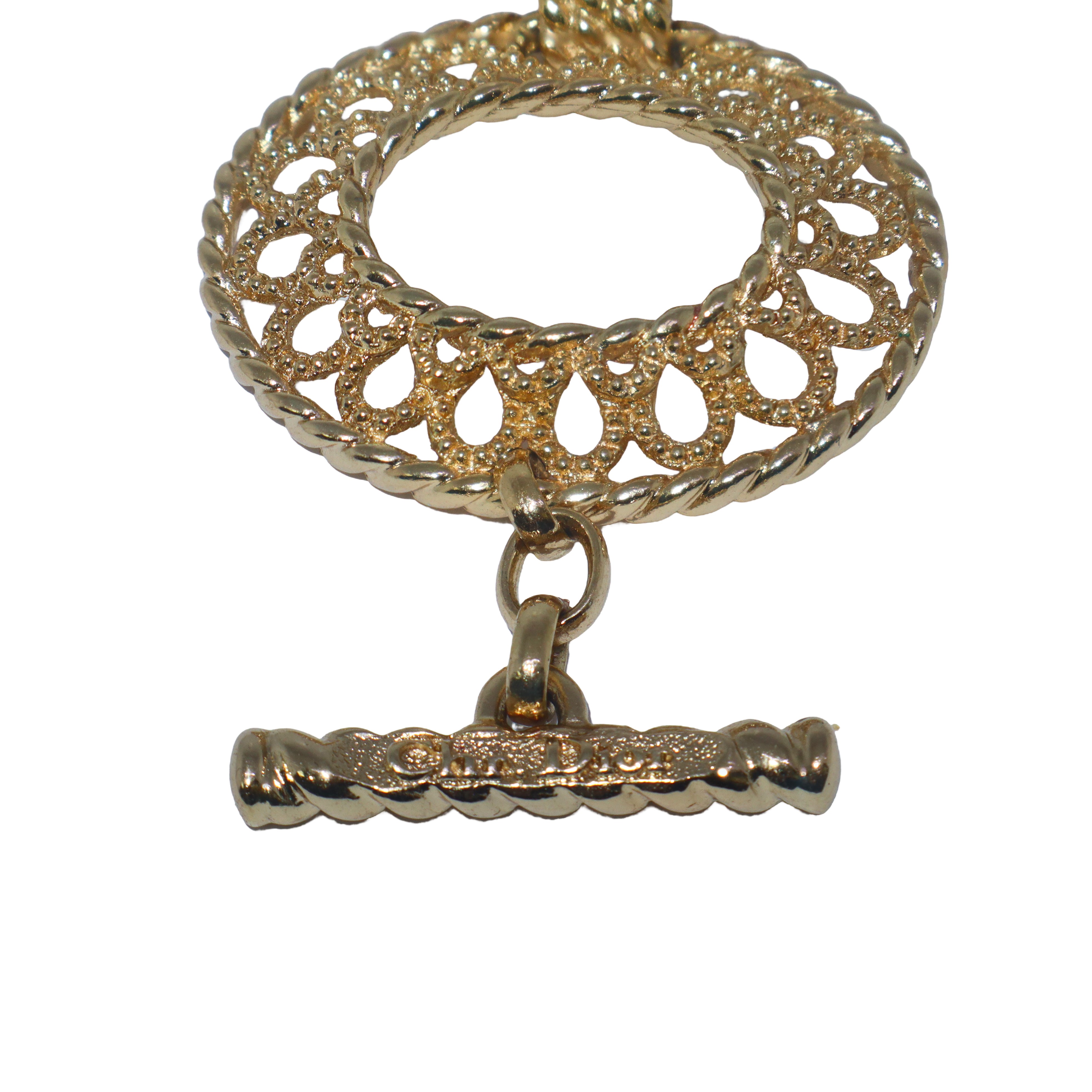 Bracciale a catena in metallo dorato