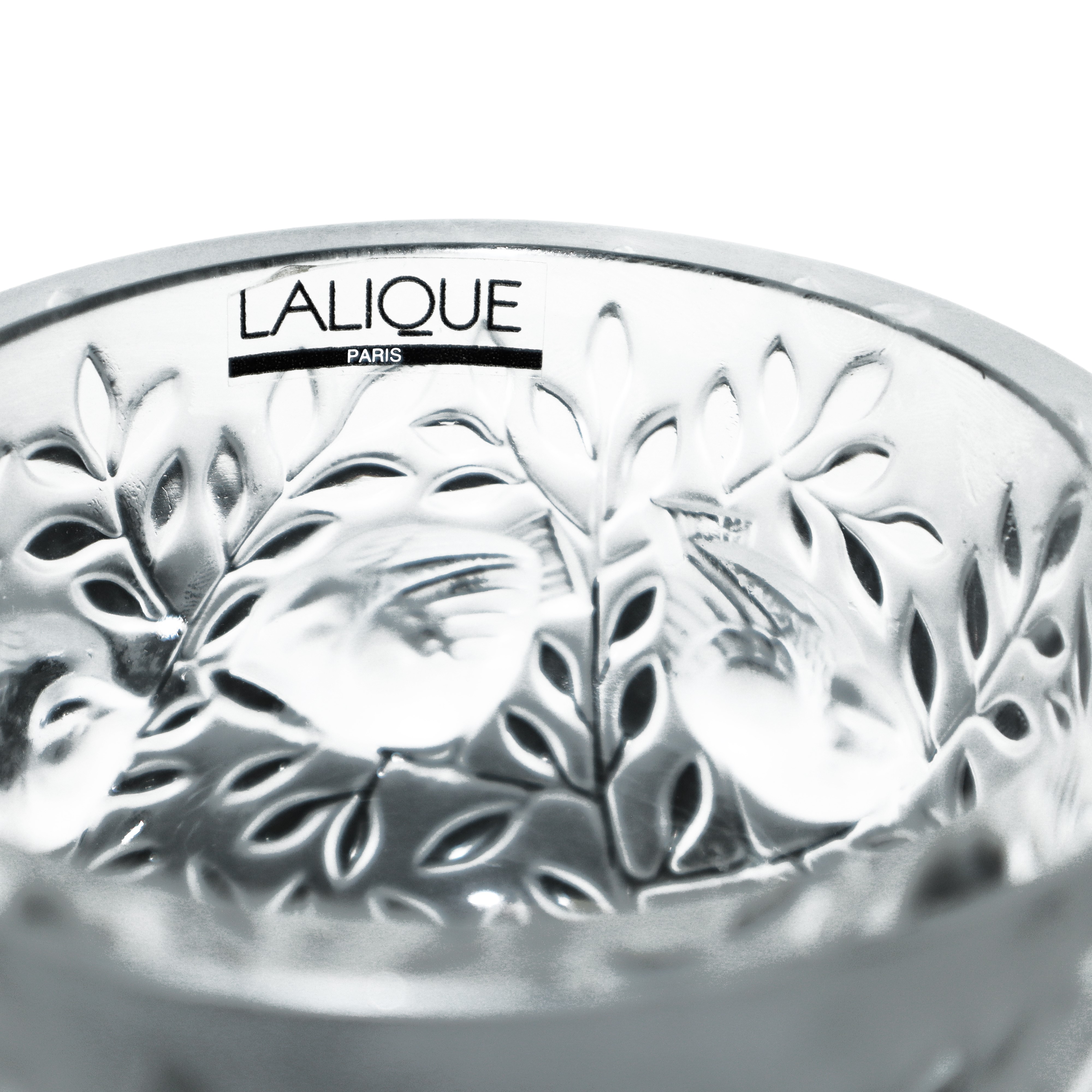 Lalique France - Coppa in Cristallo Satinato Elisabeth Birds Lalique