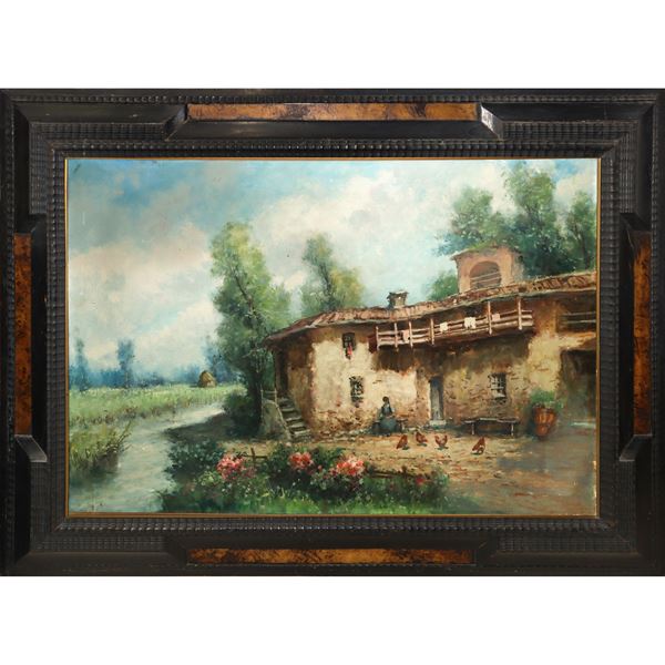 Marco Gozzi - Paesaggio con case