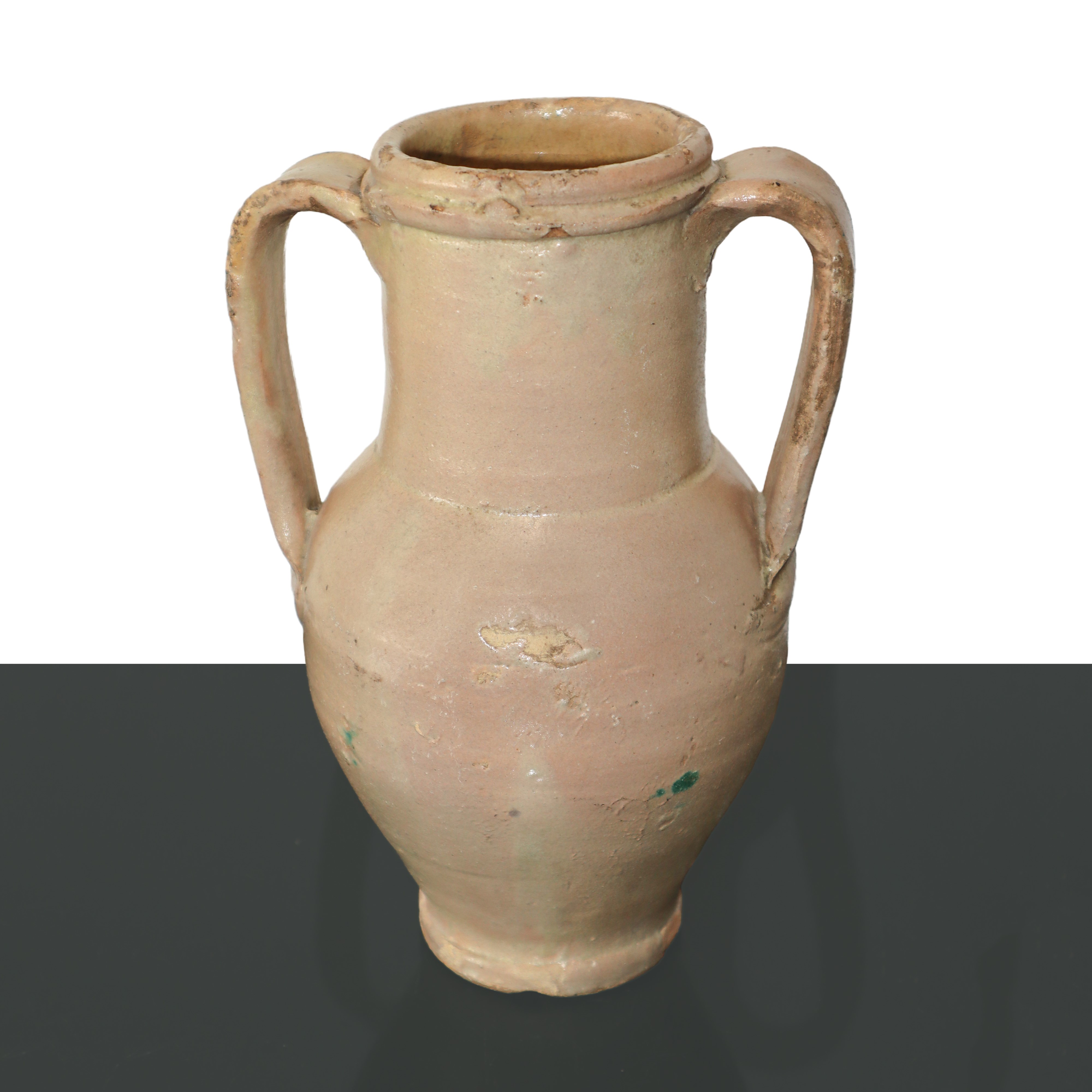 Piccola quartara in maiolica policroma di Caltagirone