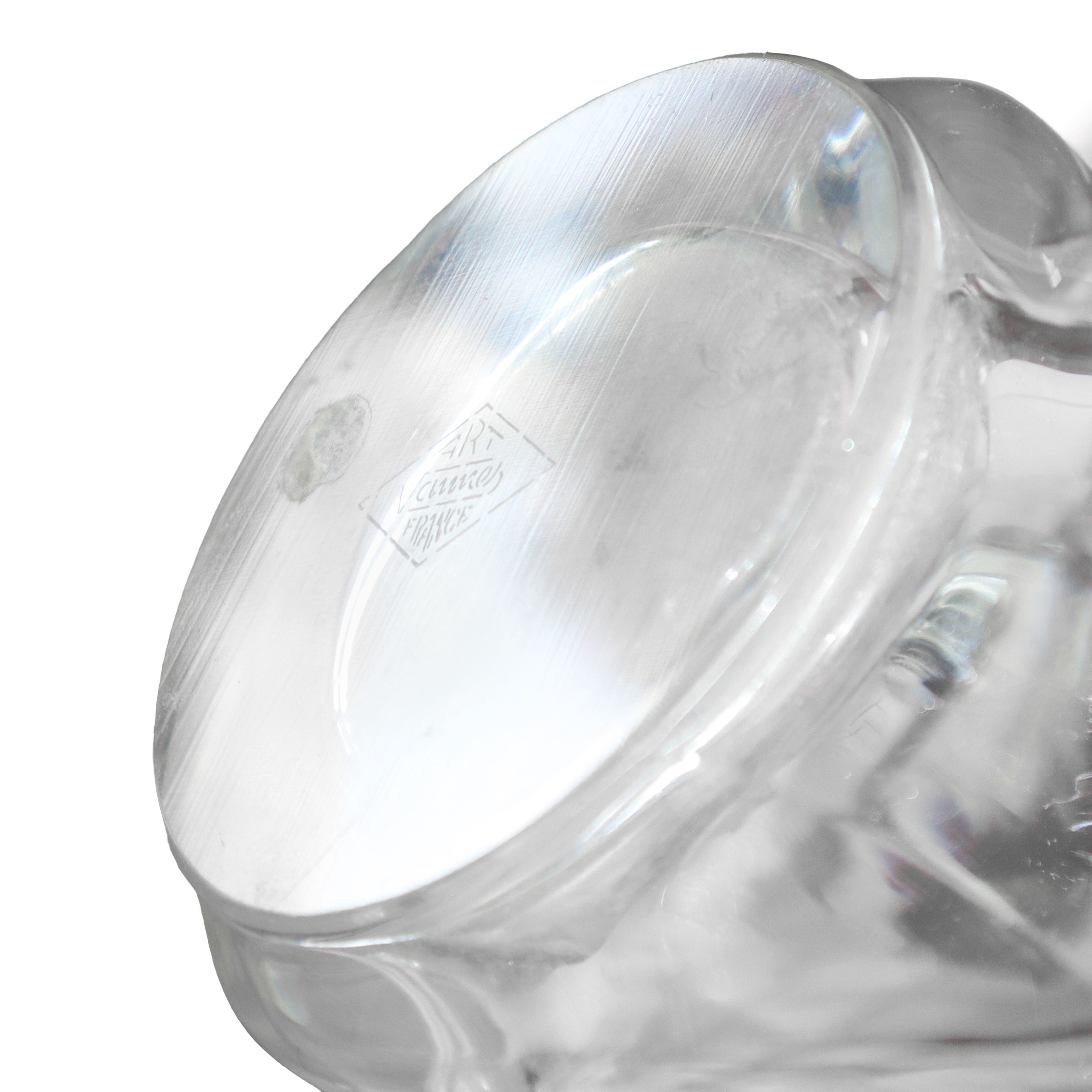 Vaso Vannes France in cristallo trasparente