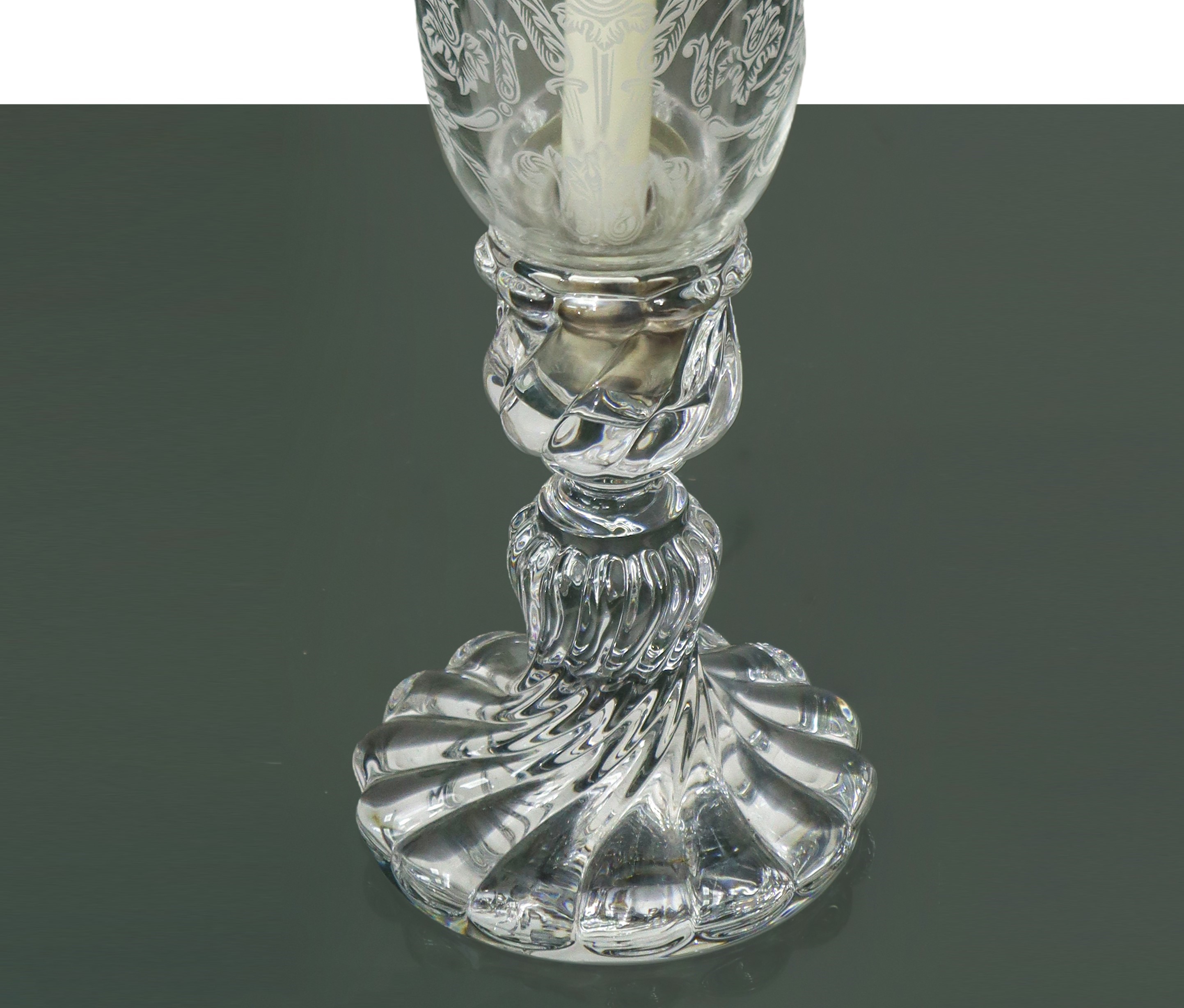 Portacandele in cristallo