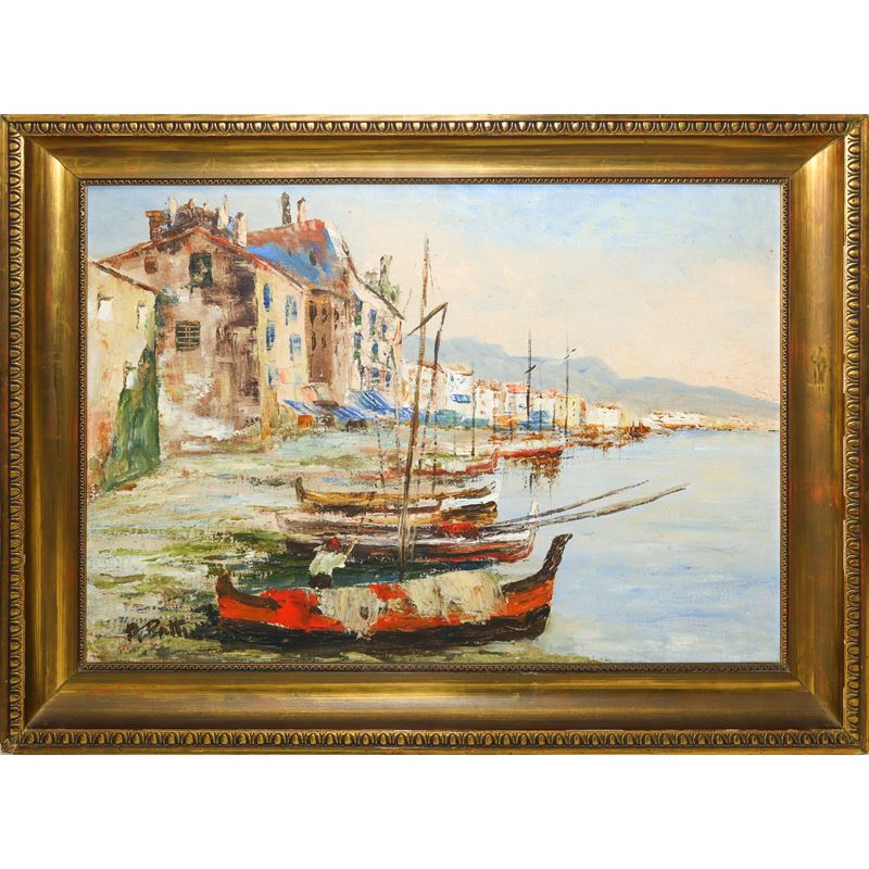 Litorale siciliano con barche