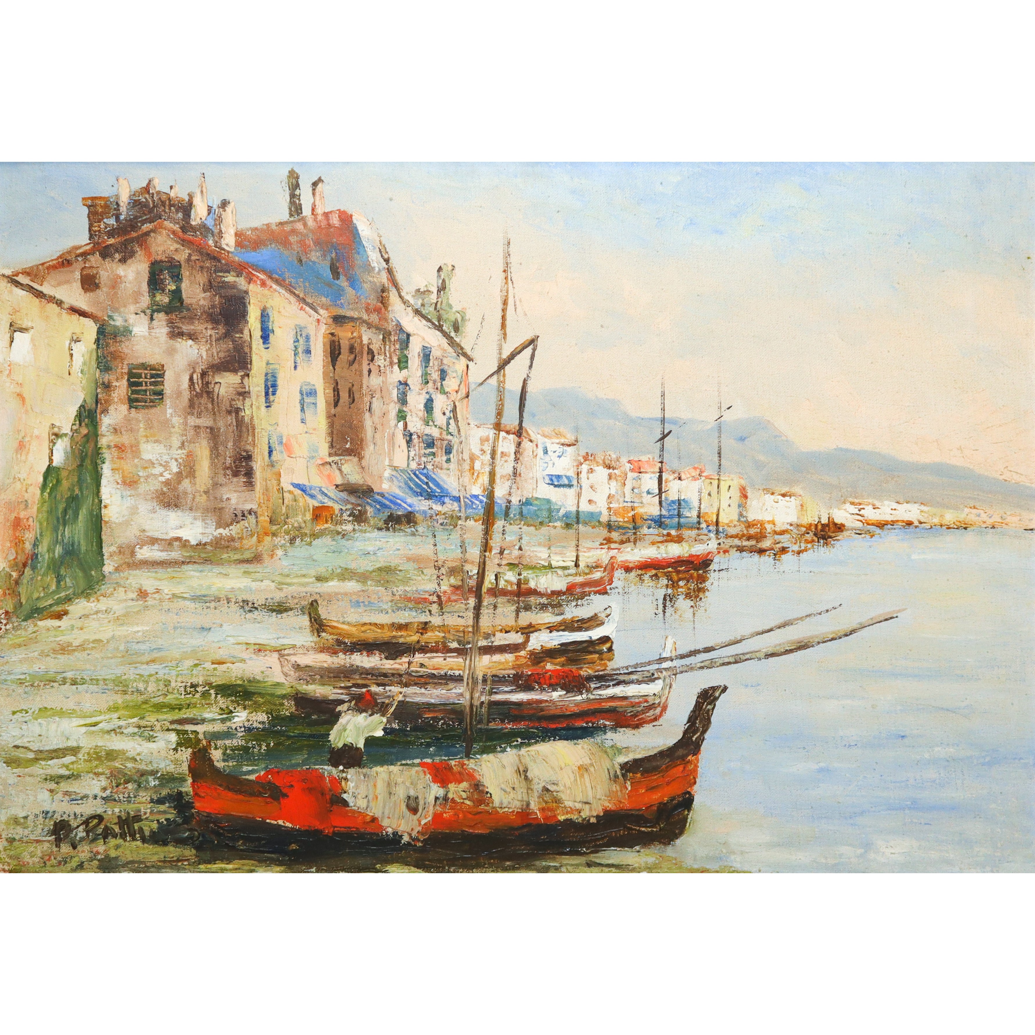 Litorale siciliano con barche