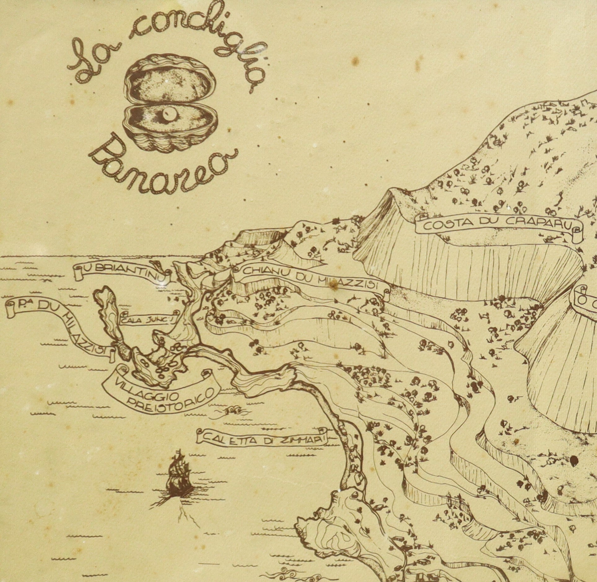Carta Geografica di Panarea