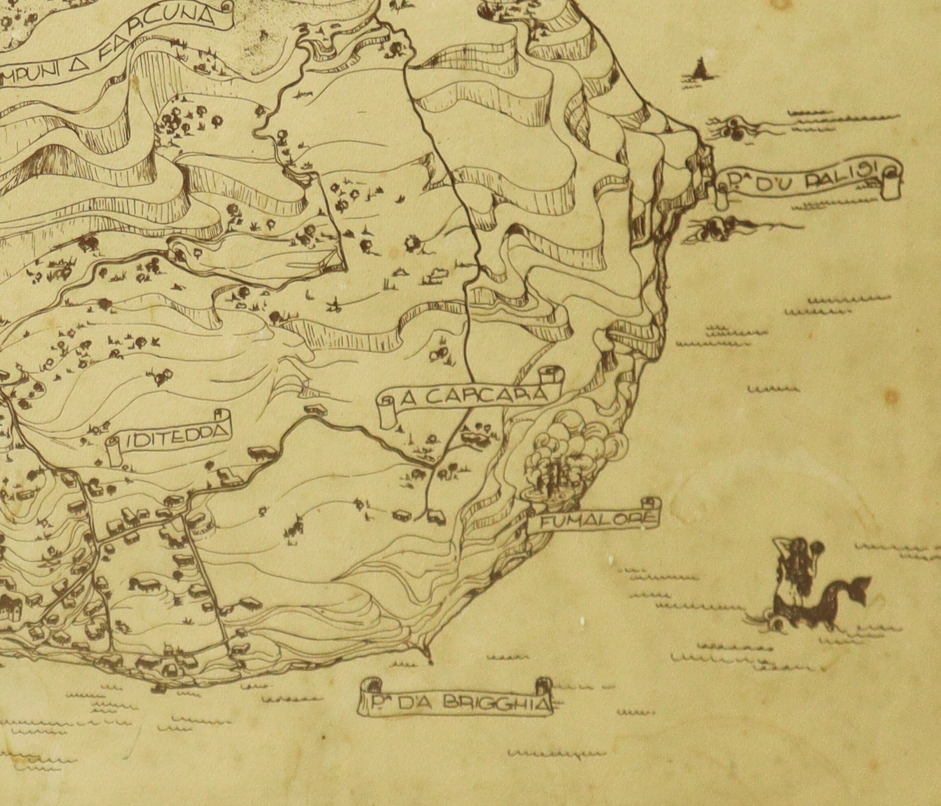 Carta Geografica di Panarea