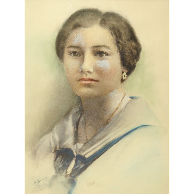 Vittorio Matteo Corcos - Ritratto di Donna