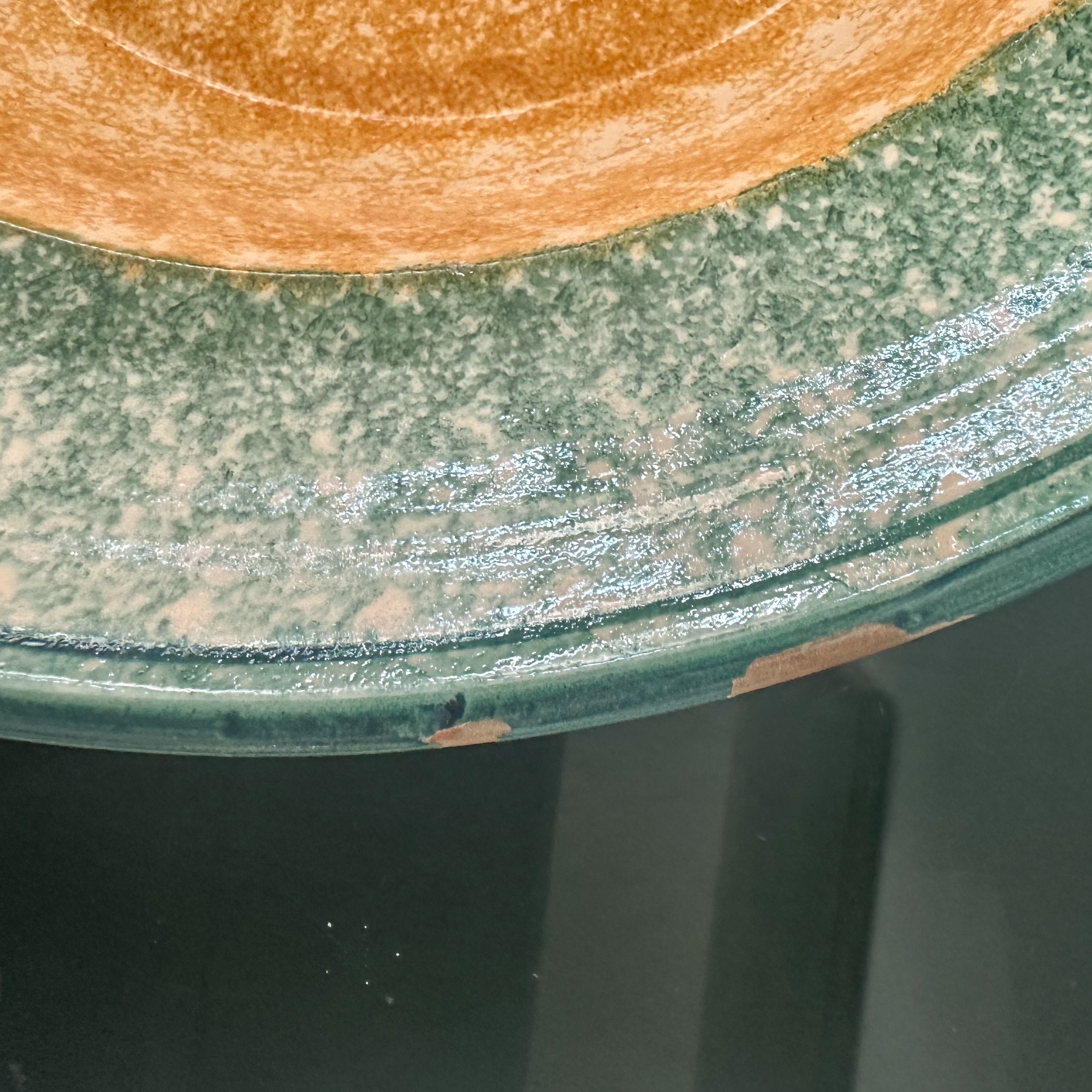 Centrotavola in maiolica policroma Santo Stefano di Camastra