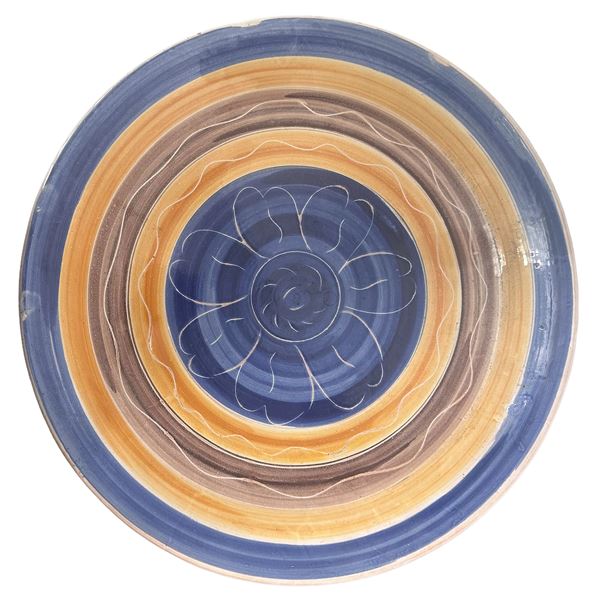 CALECA  CERAMICA - Polychrome ceramic plate Marina di Patti