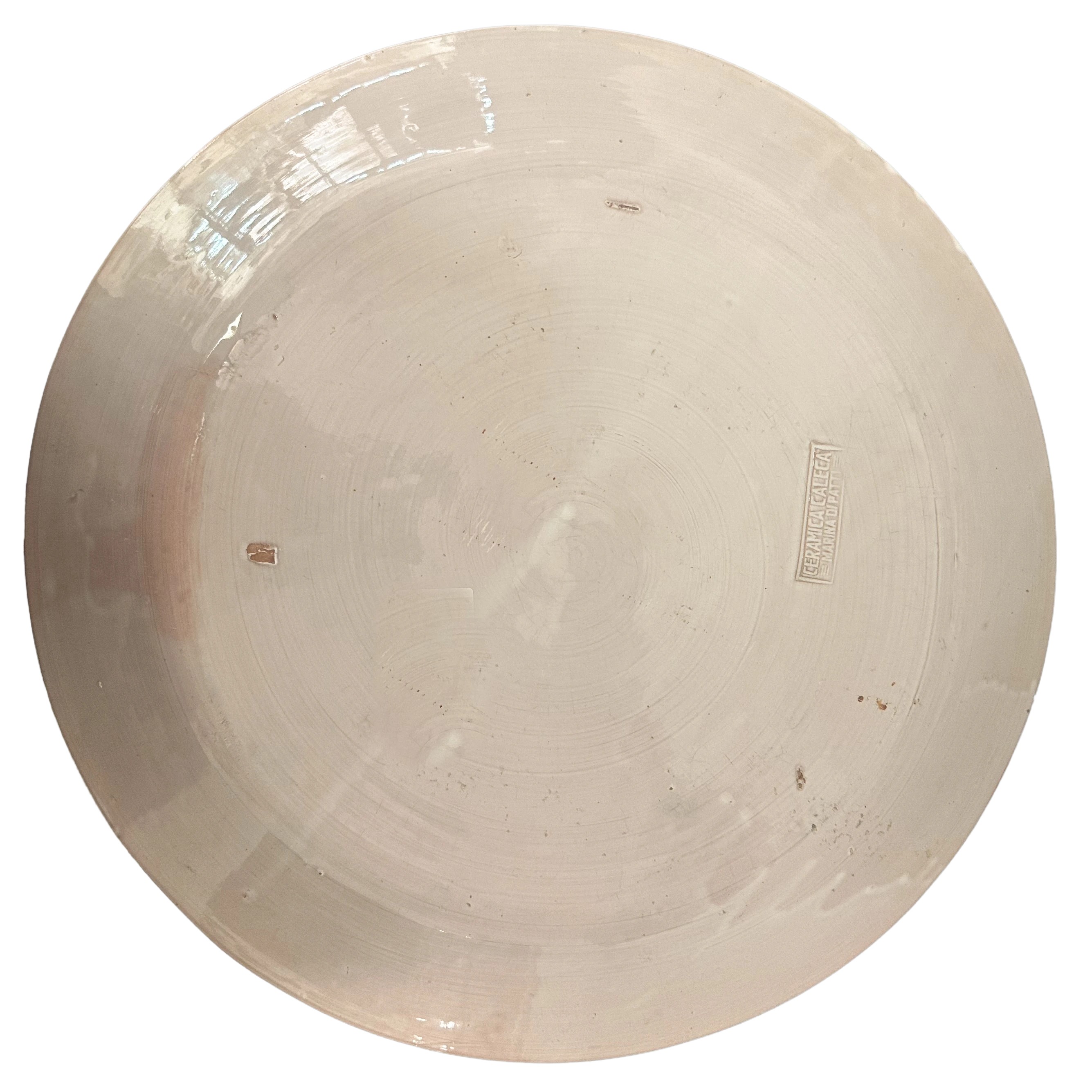 Piatto in ceramica policroma Marina di Patti