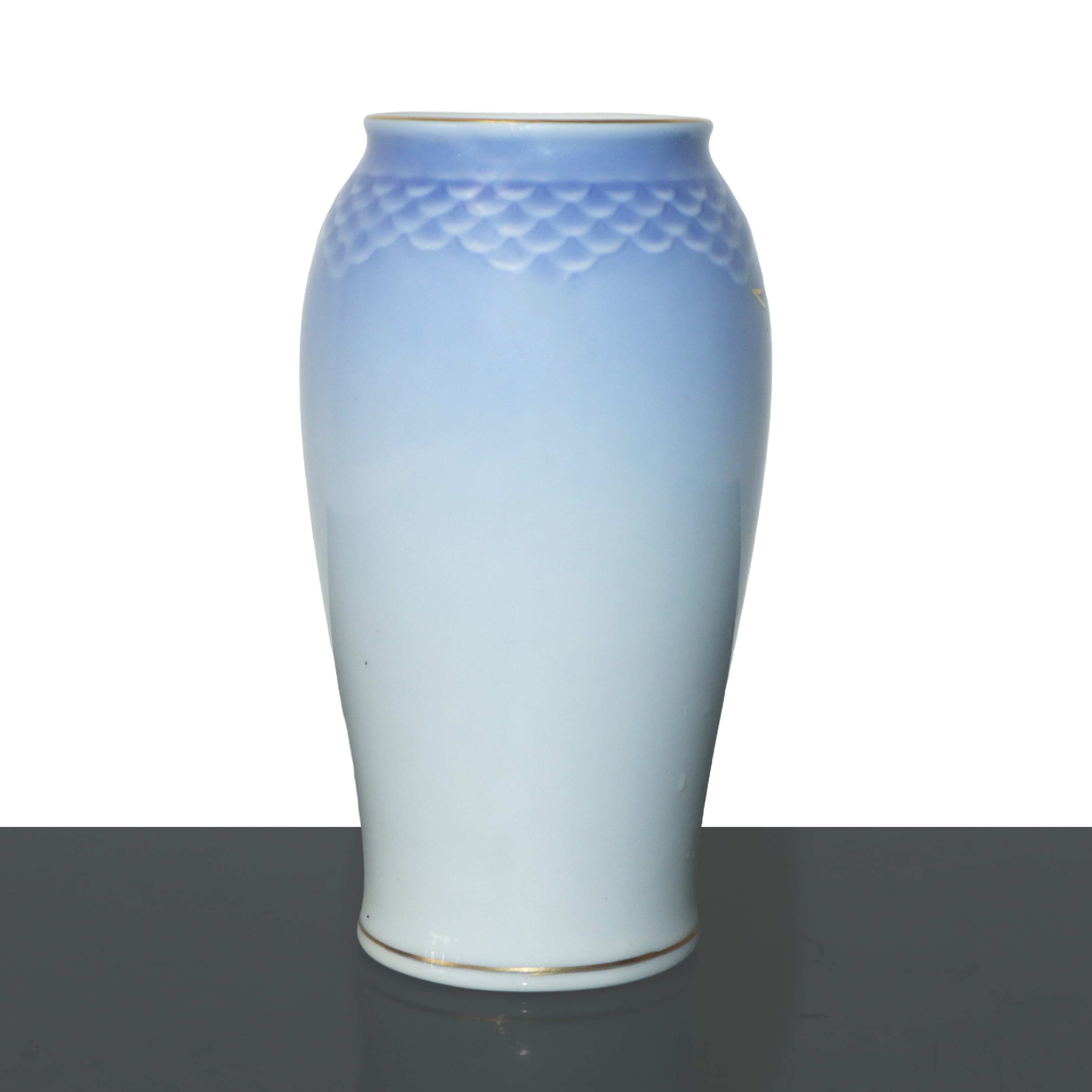 Royal Copenhagen - Vasetto con airone, ceramica, cm 14