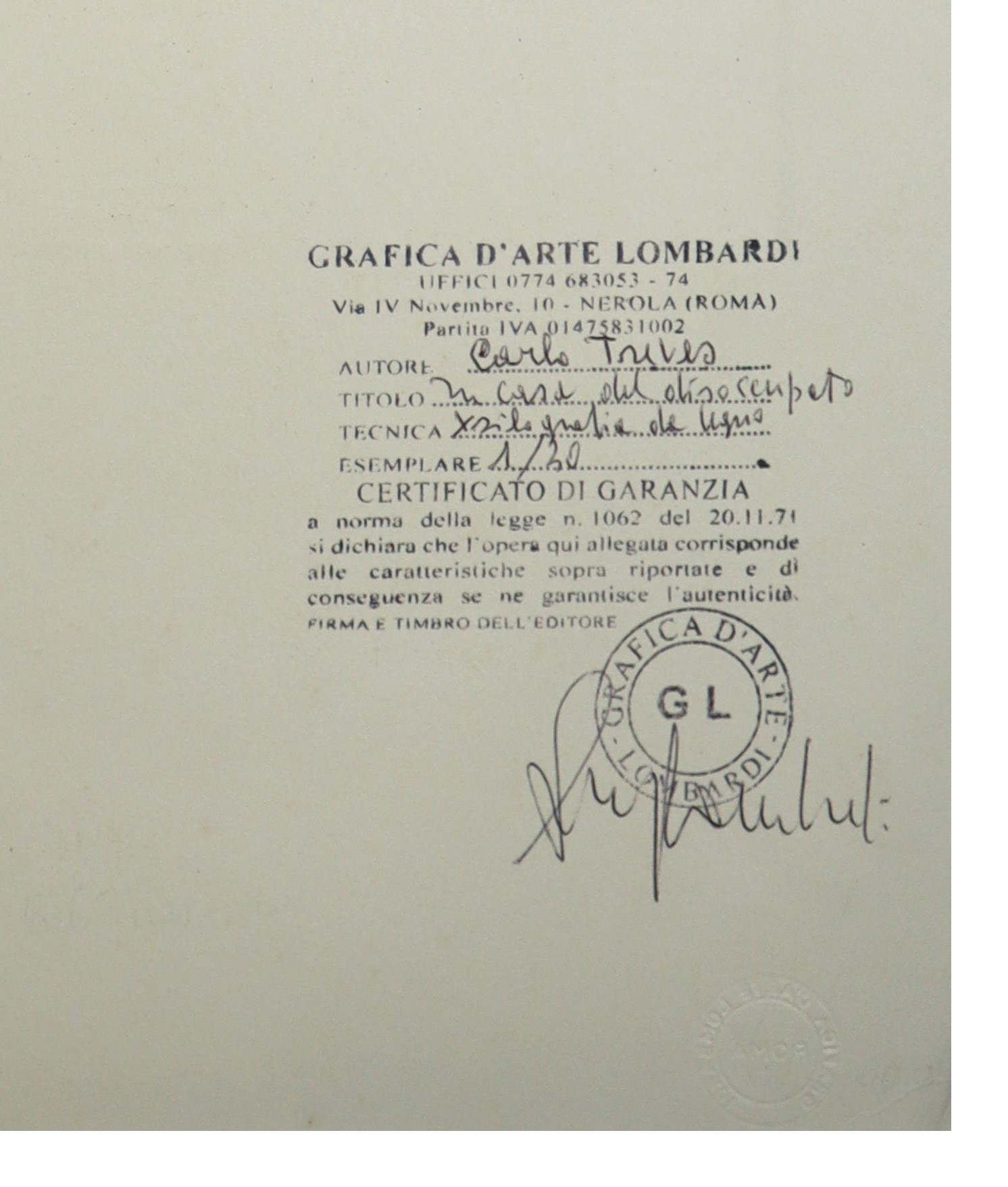 Carlo Treves - In Casa del Disoccupato