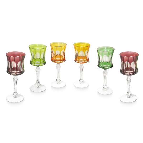 Willeroy &amp; Boch - N. 6 colored wine glasses