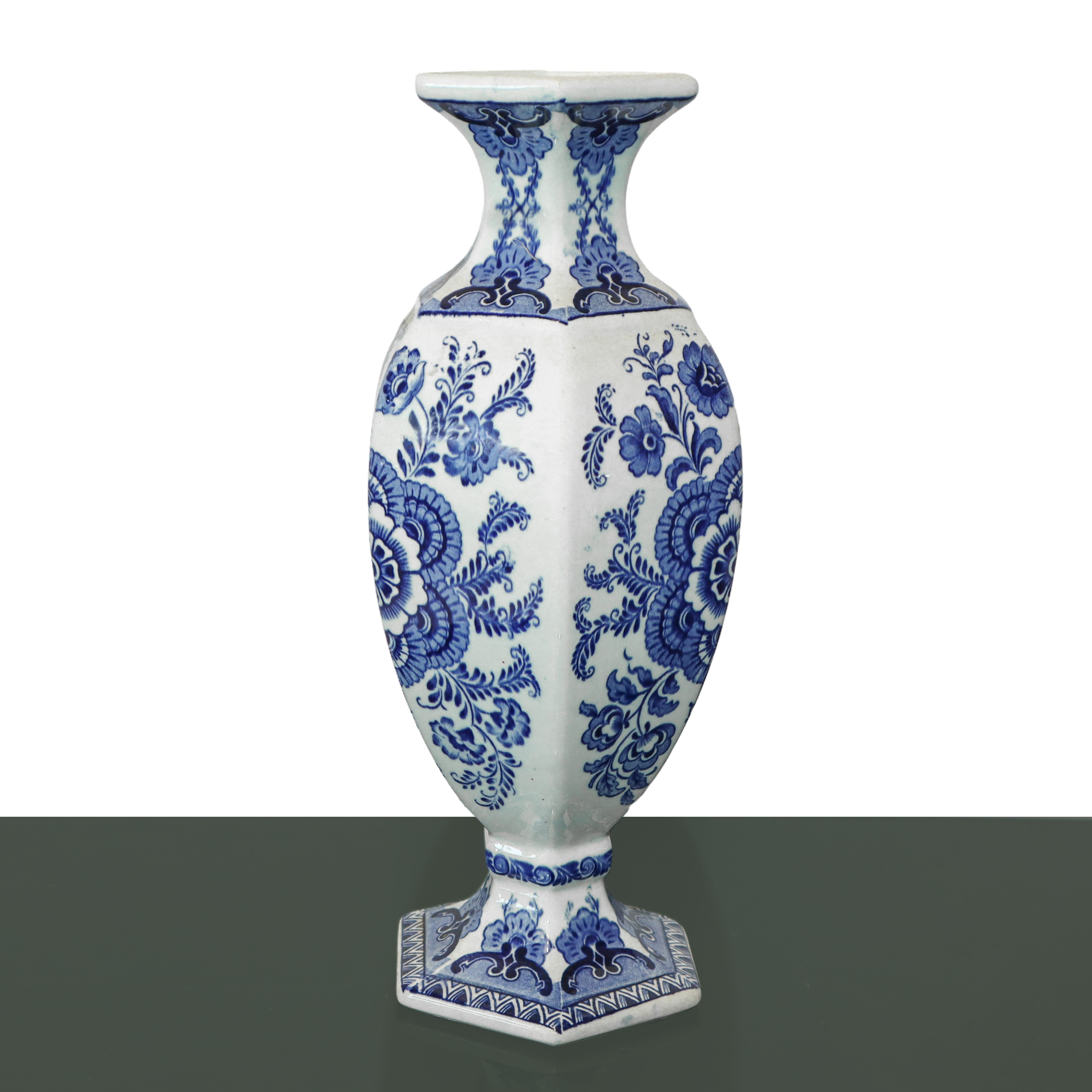 Delfts Olanda Boch - Trittico di tre vasi in ceramica smaltata
